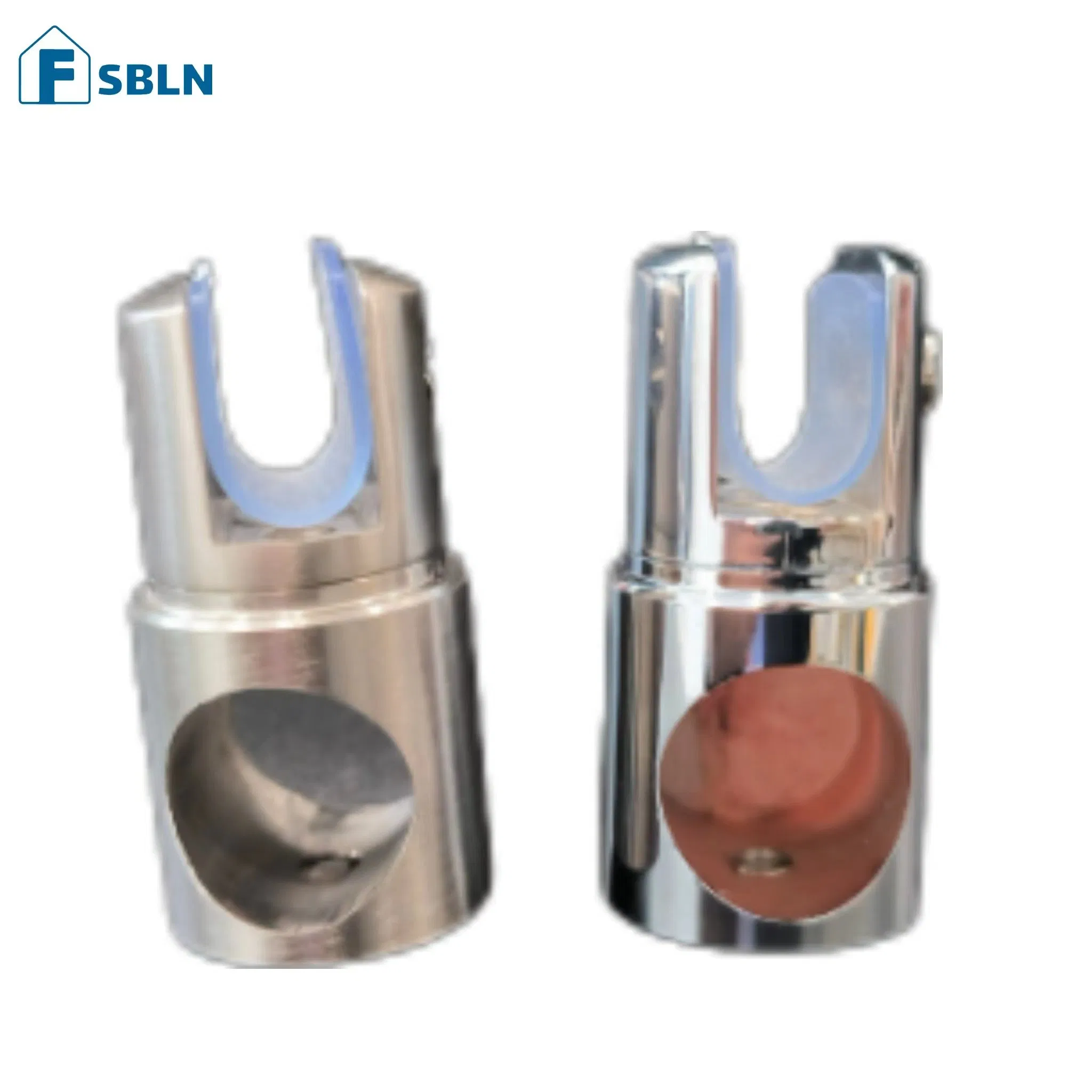 Stainless Steel Pipe Joint with Glass Connector for Bathroom Use