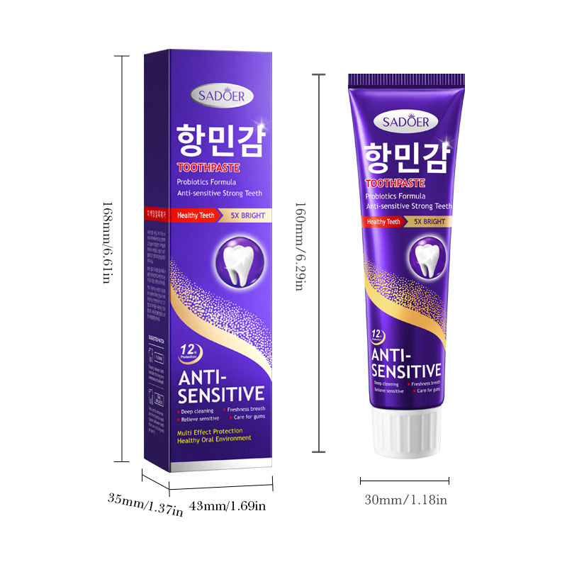 Invigorating Mint Flavor Probiotics Whitening Toothpaste for Bright Smiles
