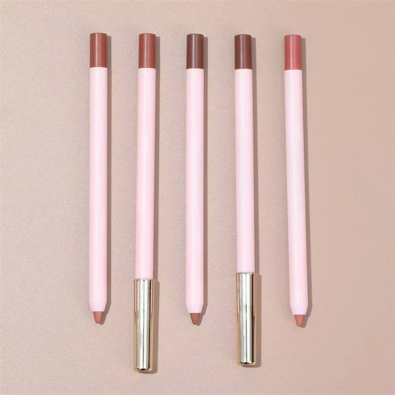 Vegan Non-Fading Long Lasting Private Label Lipliner Nude Matte Waterproof Lip Liner Custom Logo