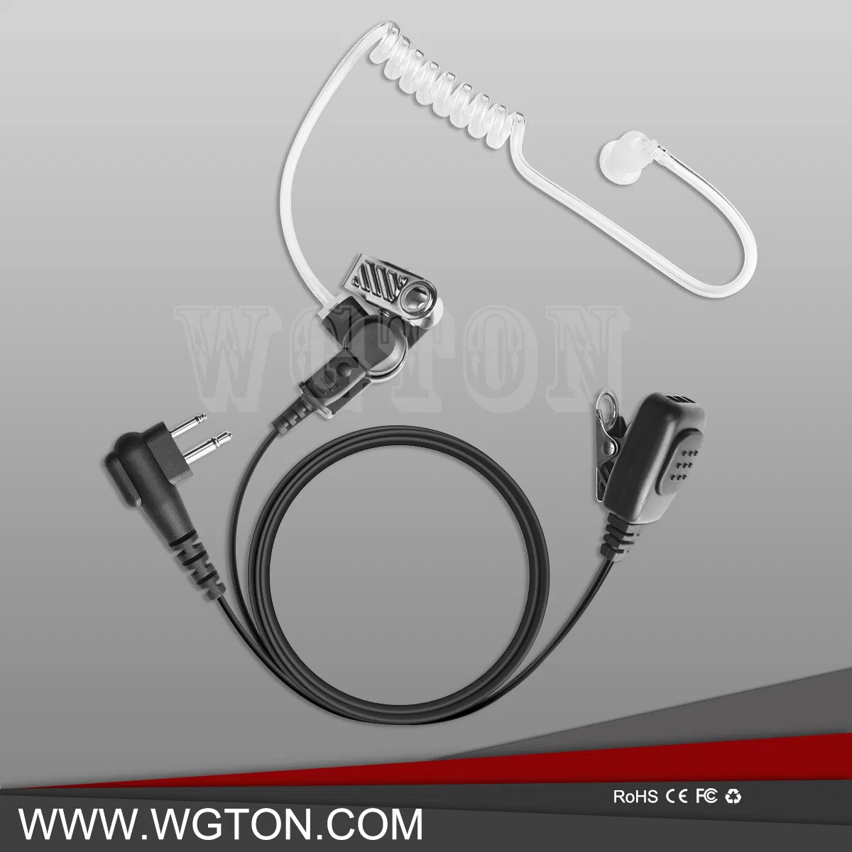 Security Clear Tube Earpiece for Eads Thr880I Two Way Radio Dtr620