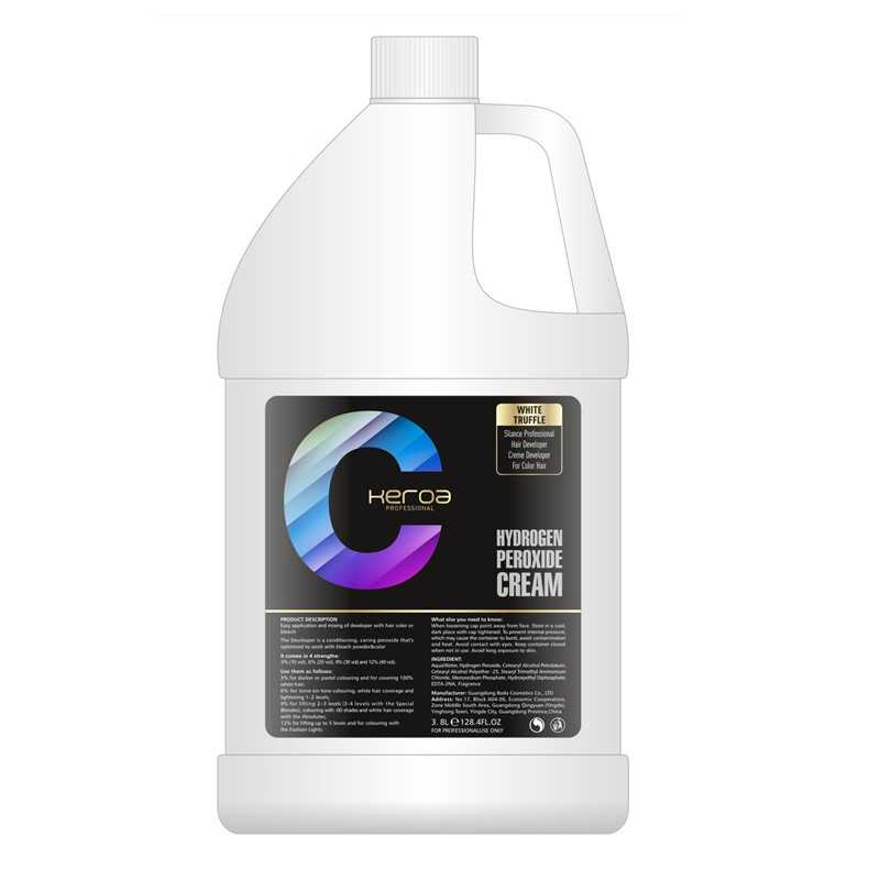 3.8L Less Irritant Ultra Vivid Fashion Hair Color Hair Developer Oxidant