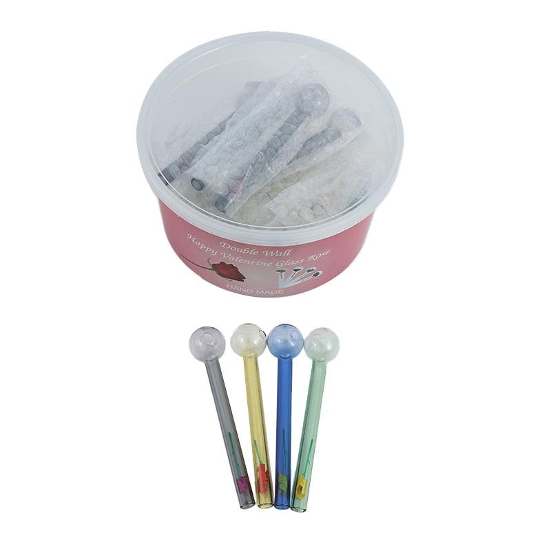 Holland Glass Oil Burner Sweet Puff Smoking Hand Water Pipe for Tobacco