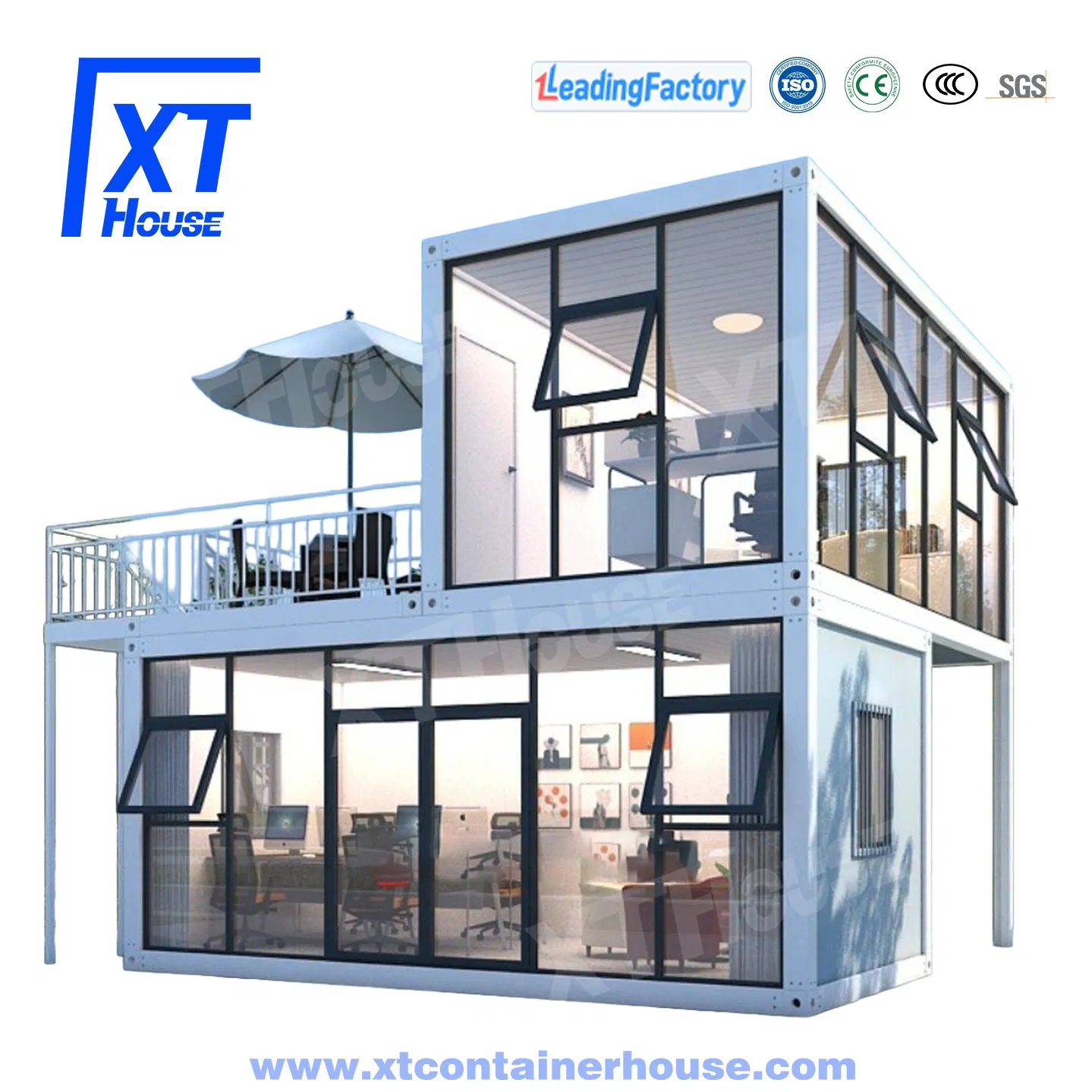 Cheap Modern 20feet Flat-Pack Container Prefab Detachable Container House Ready to Living Prefabricated Portable Container House Casa Modular Prefabricada Xth