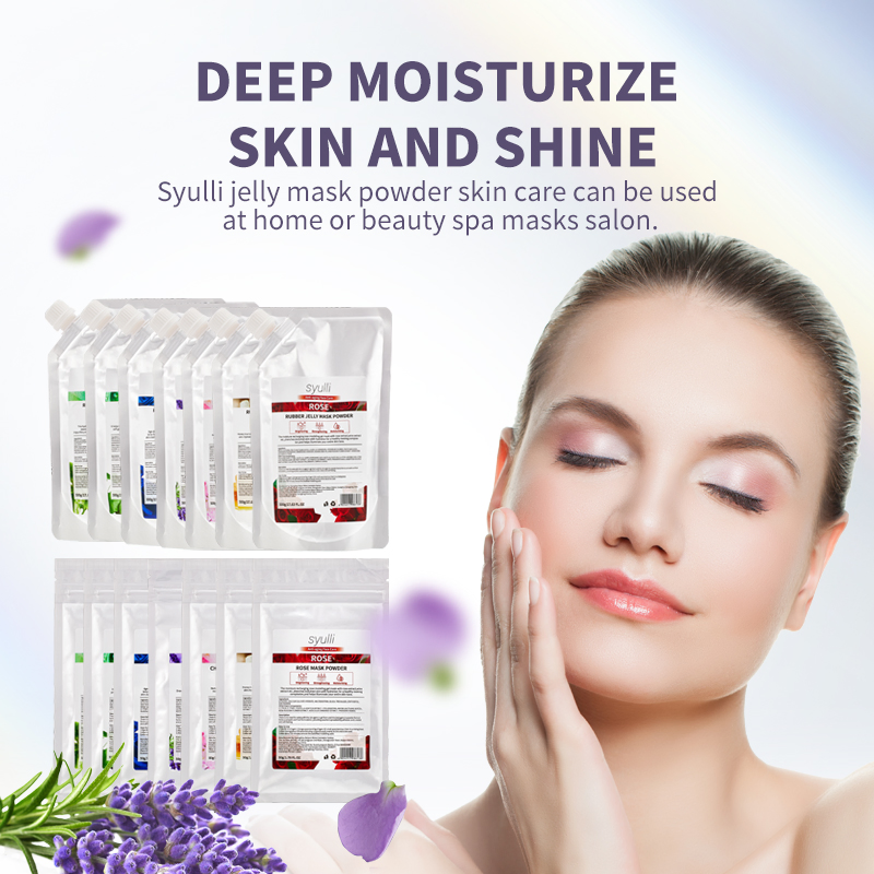 OEM Rose Hyaluronic Acid Hydro Jelly Face Mask Powder Private Label Jelly Mask