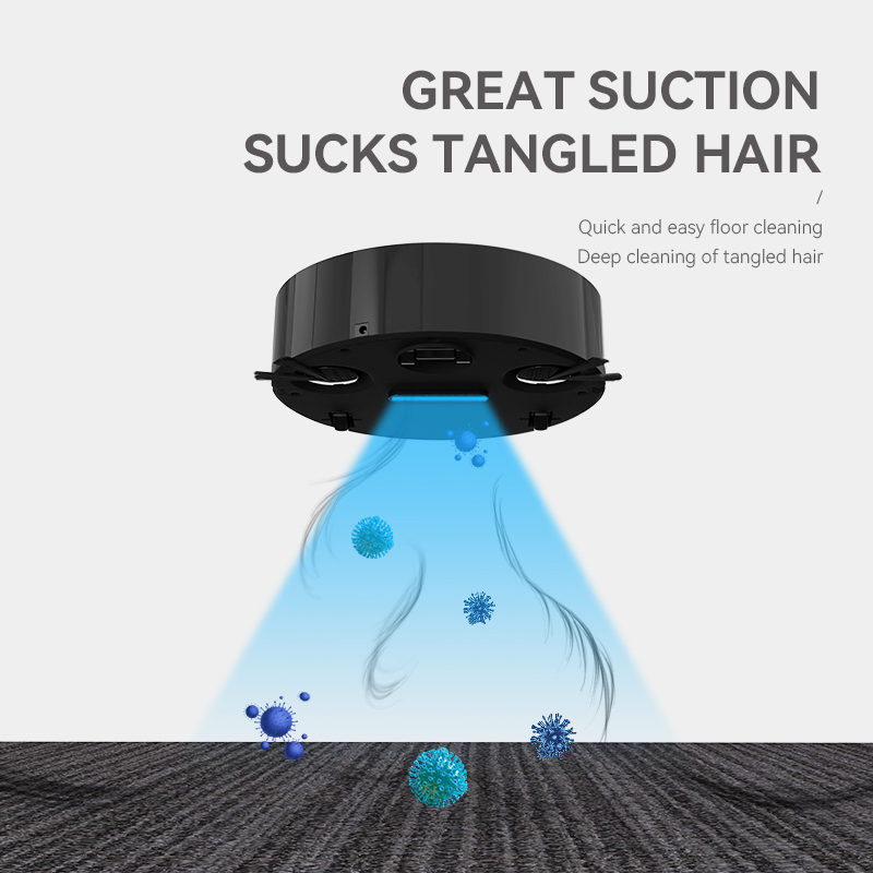 8088 3-in-1 Function Smart Sweeping Robot Rechargeable Wireless Floor Vacuum Cleaner - White