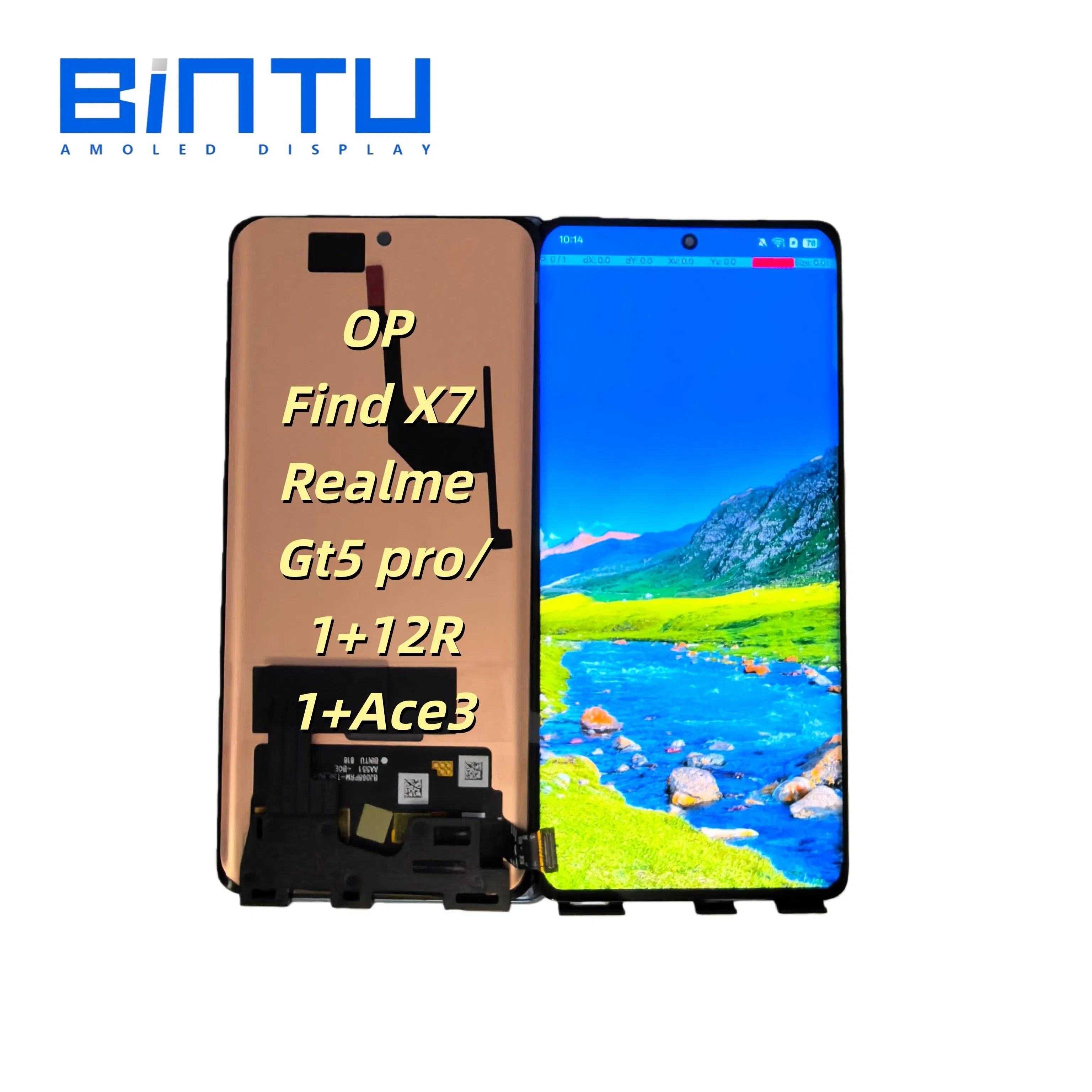 Factory Modified 6.78" 1264X2800 OLED Screen for Oppo Find X7 Realme Gt5 PRO Oneplus 12r Oneplus Ace3 Repair Part