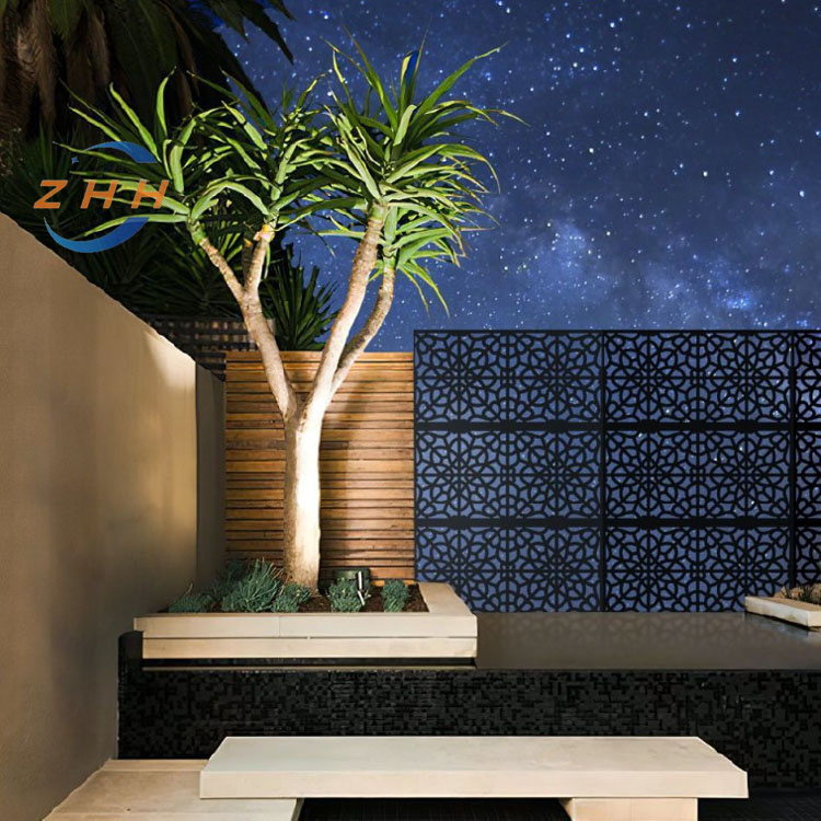 Cut Steel Aluminium Screen Panel Wall Movable Decorative Partitions Outdoor Room Dividers
