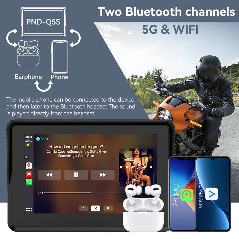 Автомагнитола W512A с 5-дюймовым IPS экраном, CarPlay и Android Auto