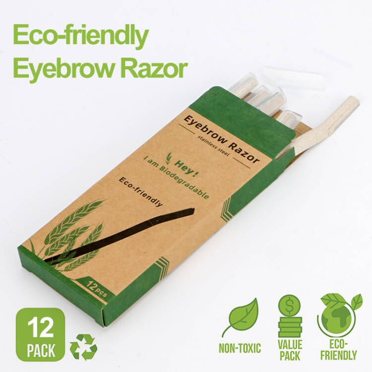Biodegradable Eyebrow Razor for Women's Exfoliating/ Hair Removal/ Facial Trimmer