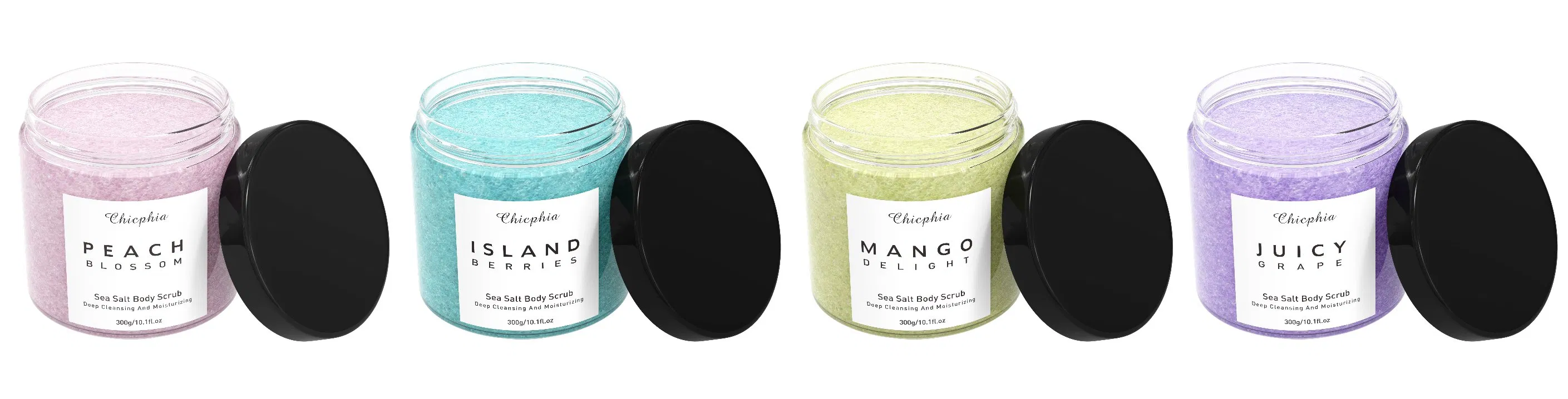 300g Deep Cleansing Sea Salt Body Scrub Body Wash