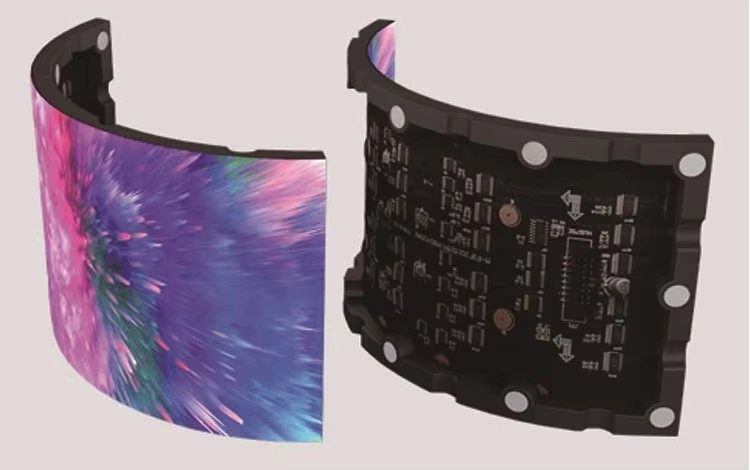 Гибкий RGB LED экран P3 для рекламы