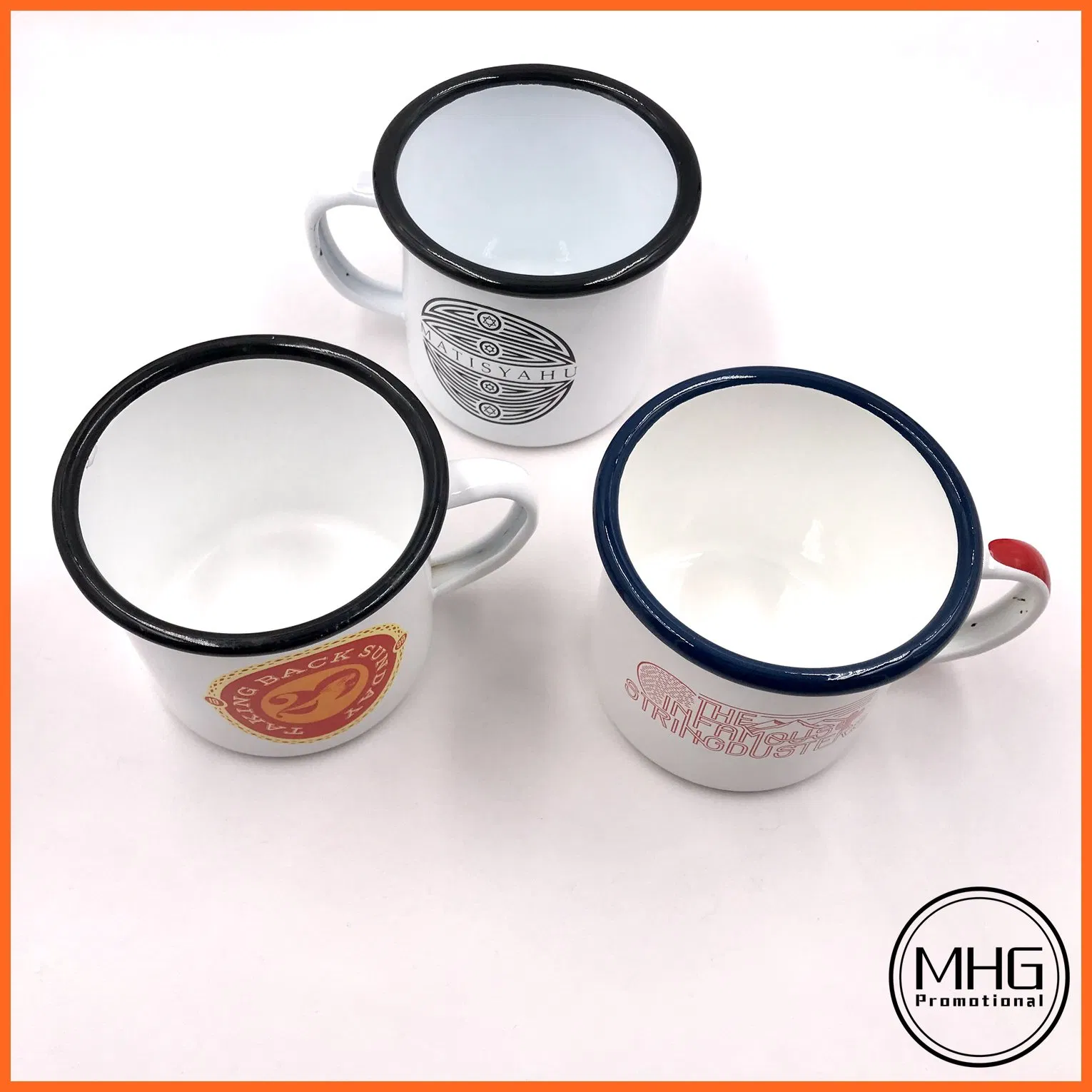 Customized Enamel Metal Mugs