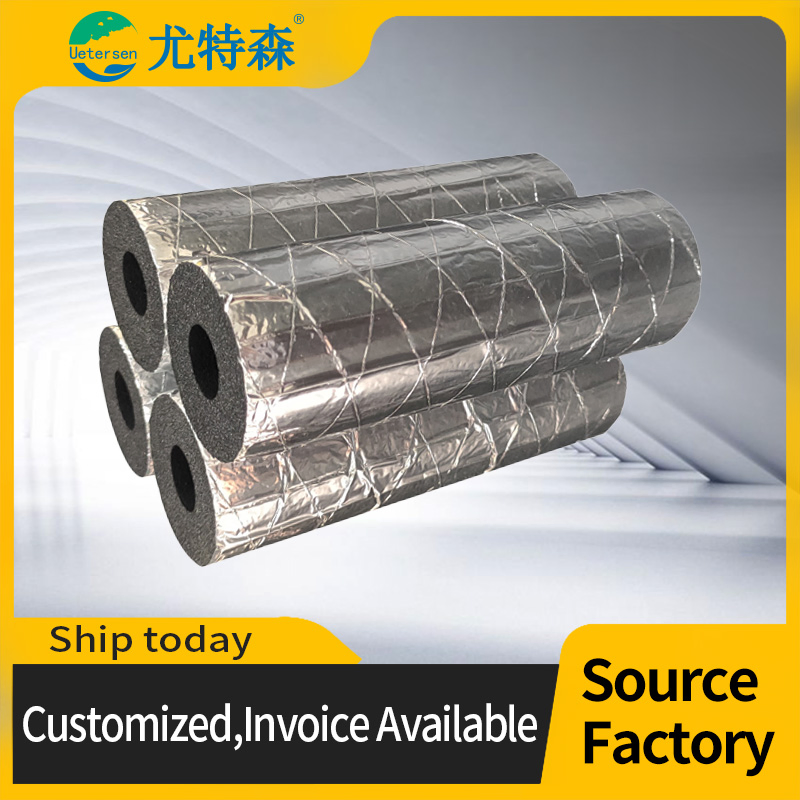 Black Flame Resistant Elastomeric Foam Insulation Pipe Rubber for Cold Storage of Air Conditioners