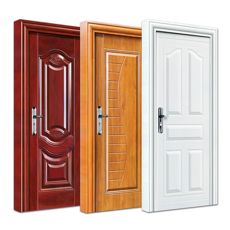 China Supplier Custom Made Home Residential Interior Room Sound Proof Steel Security Door Design for Sale