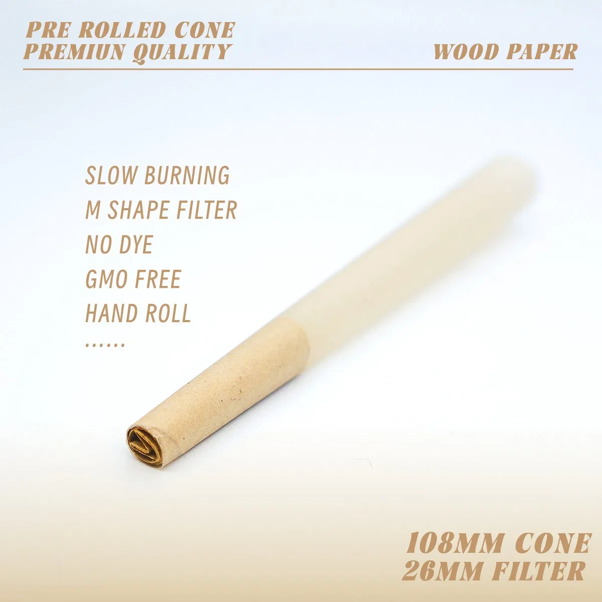 Export Quality Pre Rolled Raw Rolling Paper Cone at Bulk Price