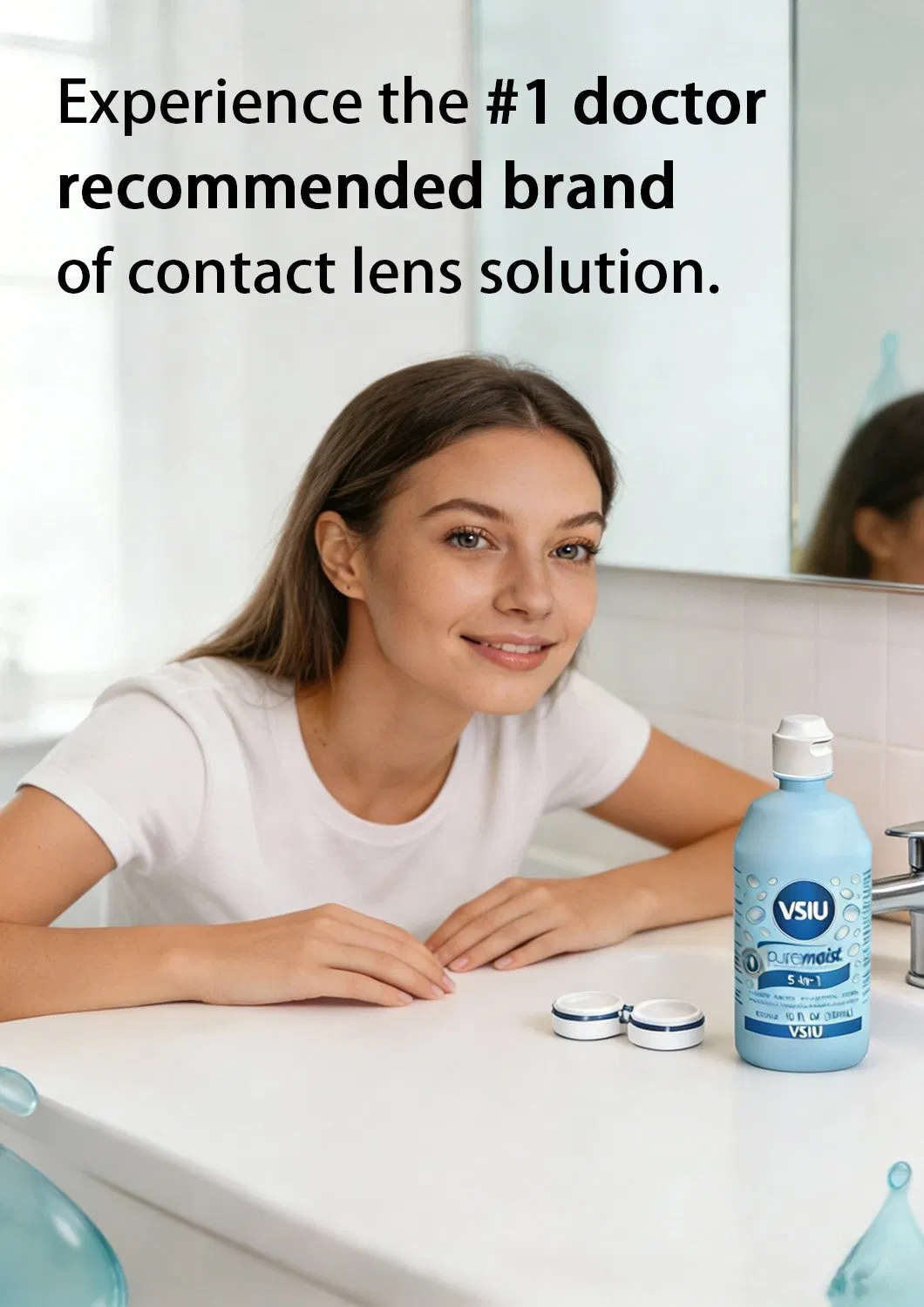 OEM 5-in-1 Multi-Purpose Contact Lens Solution Sterile Hydrating Lens Care Liquid Twin Pack (2 Bottles) Wholesale China Factory