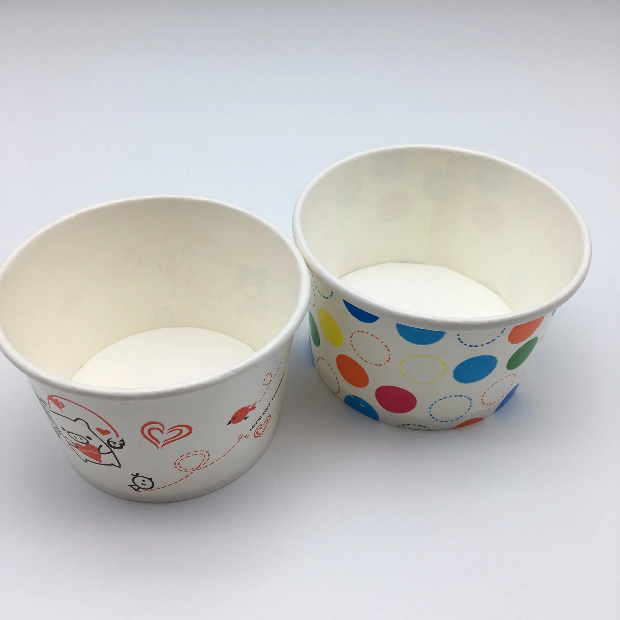 4-26oz Custom Printed Ice Cream Paper Bowl Cup with Lid