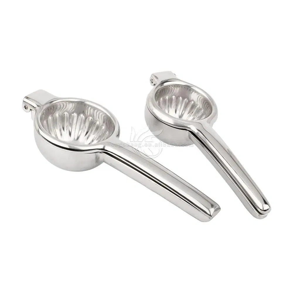 Metal 2-in-1 Lemon Lime Squeezer - Hand Juicer Lemon Squeezer - Max Extraction Manual Citrus Juicer