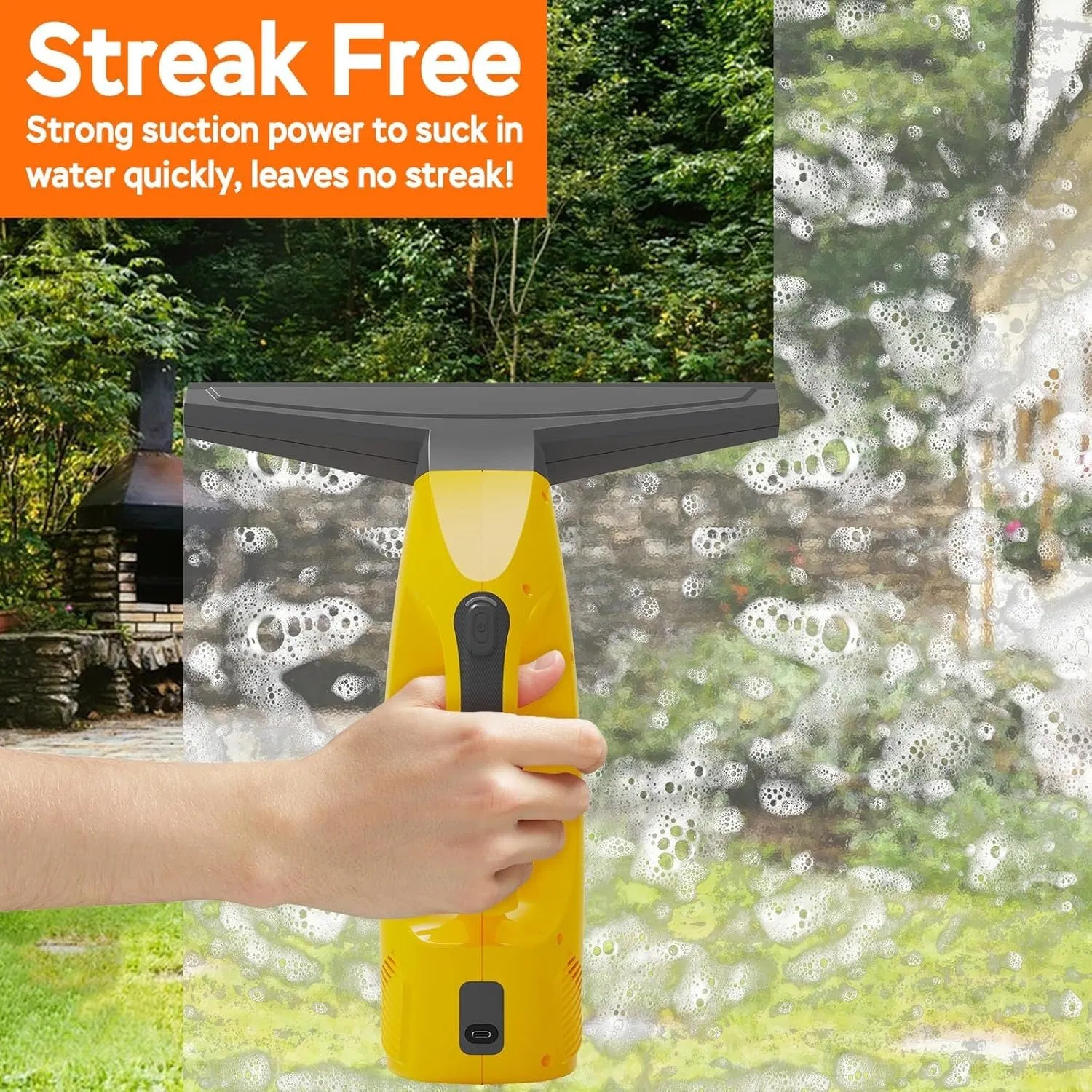 All-in-One Electric Window Squeegee Cordless Battery Window Cleaner (KS-5523)