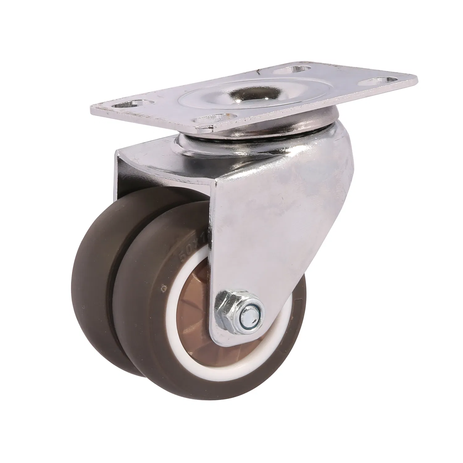 Low Price Zhongshan Double Affordable Wheel Lightweight Castor TPR Wheels Furniture Caster