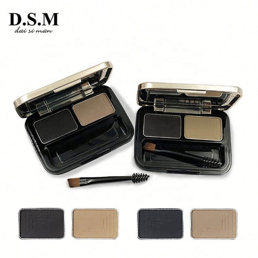 Dsm Dual-Ended Angled Tip Brush High Pigment Mineral Eyebrow Powder