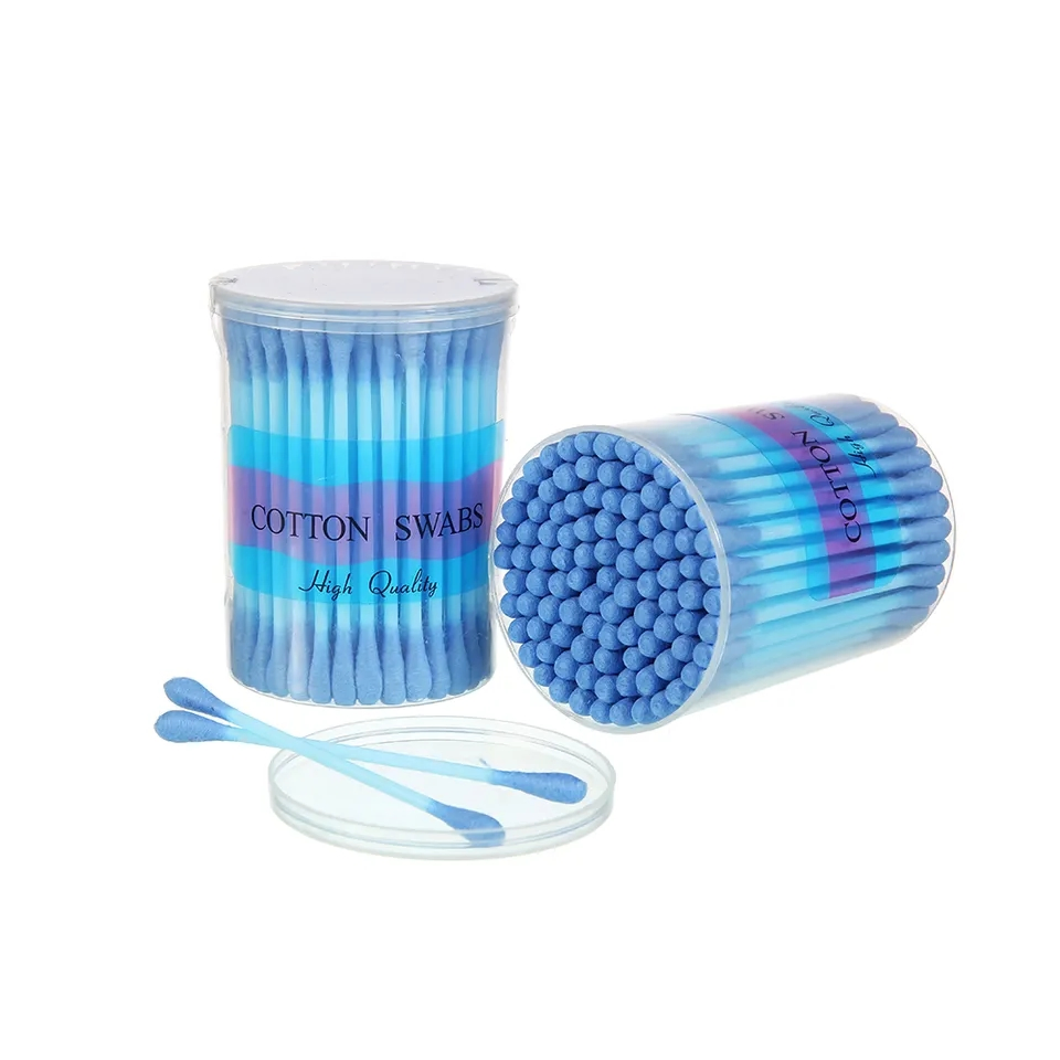 Paper Stem Organic Swab 200PCS Plastic Stick Medical Degreasing Cotton Swabs