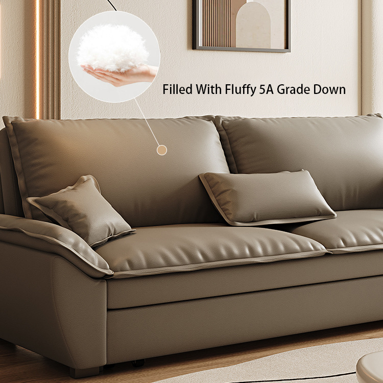 Диван-кровать складной микрофибра темно-серый компактный