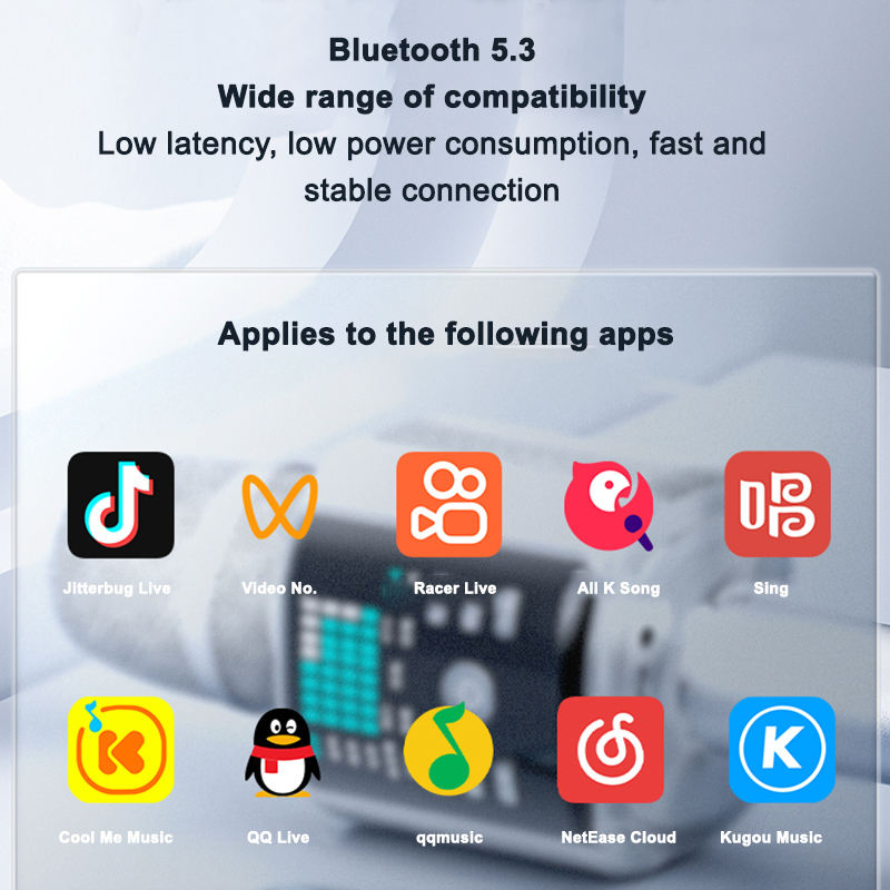 Premium Sound Wireless Bluetooth Microphone with Custom Logo