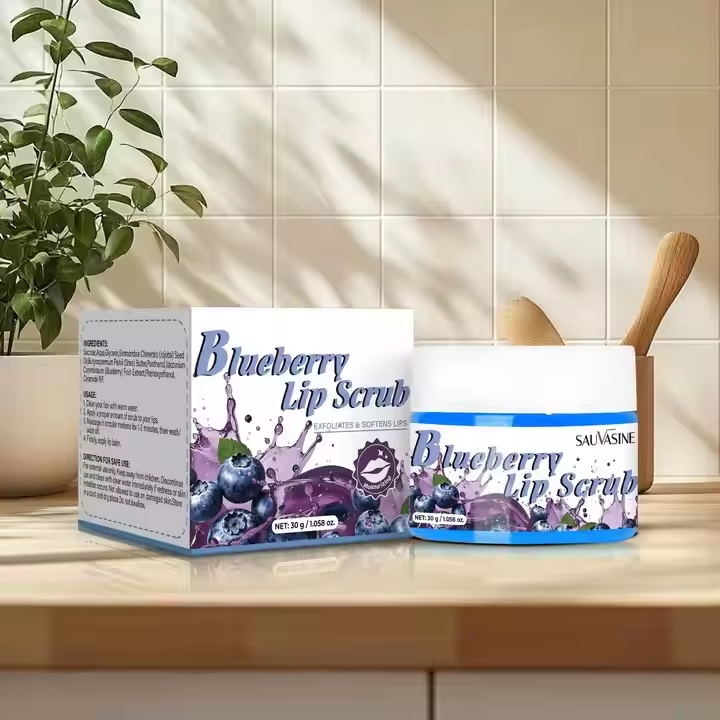 Blueberry Lip Scrub 30g Premium for Lip Care in Stock
