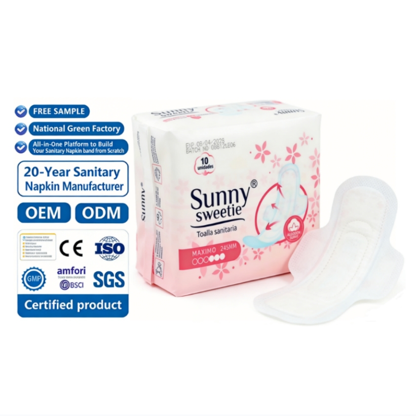Wholesale Day Use Period Sanitary Napkin Organic Sanitary Pad for Women