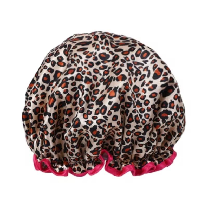 Promotional Multiple Repurchase Reusable Waterproof Double Protection Elastic Shower Caps