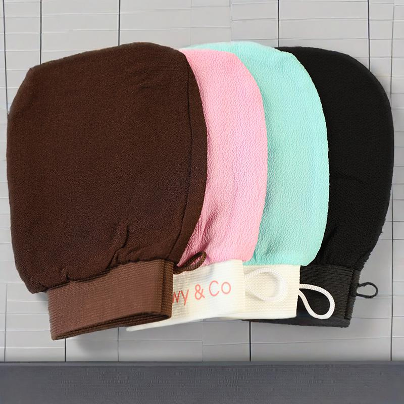 Best Quality Bamboo Viscose Massage Glove Women Body Bath Glove