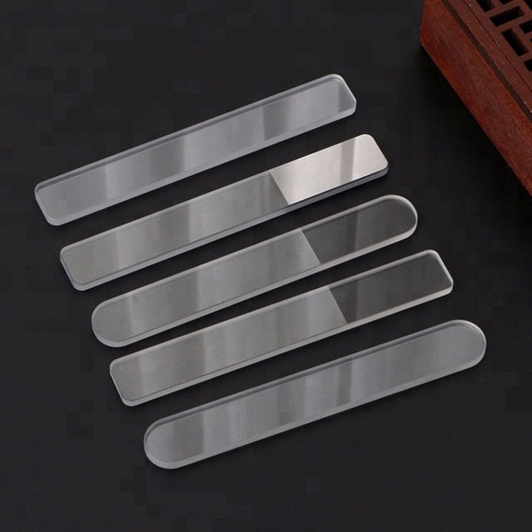 Professional Private Label Custom Durable Nano Glass Nail Buffer File Shiner Manicure Glass Nail File with Case