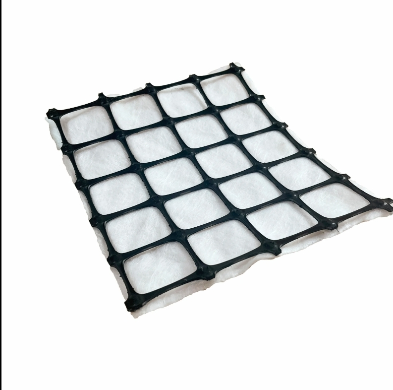 Combined Geogrid and Geotextile Biaxial Geogrid Bonded to Nonwoven Geotextile