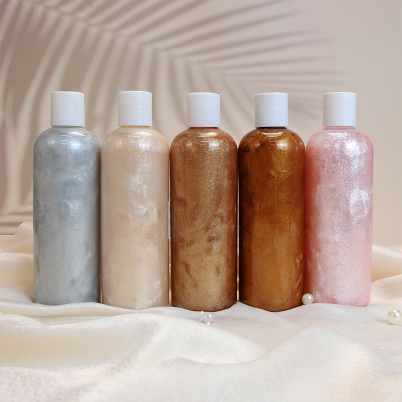 Aixin Private Label Moisturizing Long-Lasting Gloss Oil Body Glitter Tanning Shimmer Oil