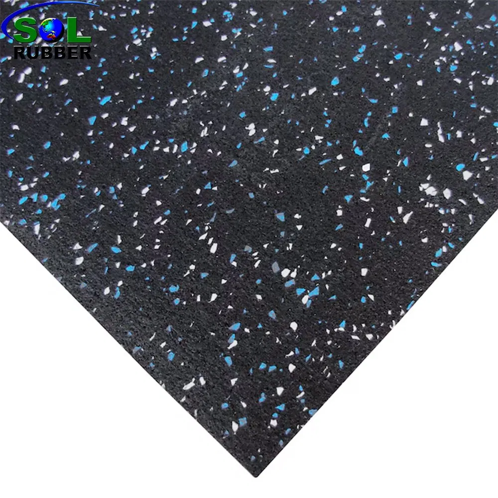 Waterproof EPDM Gym Rubber Flooring Roll Mats for Fitness Room