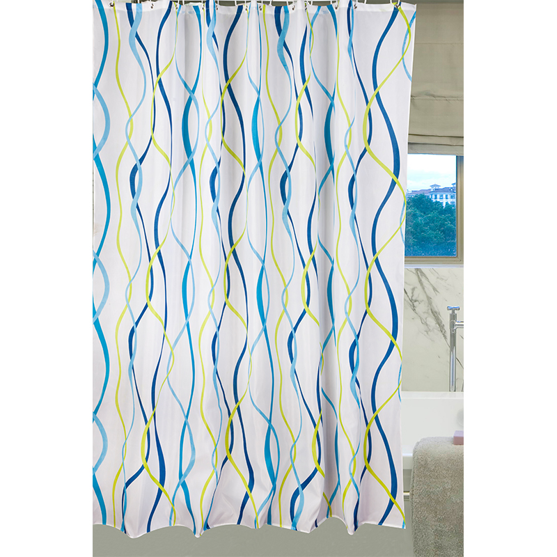 Curtain Decoreagy Watercolor Floral Modern Minimalist Shower Curtain Waterproof Fabric