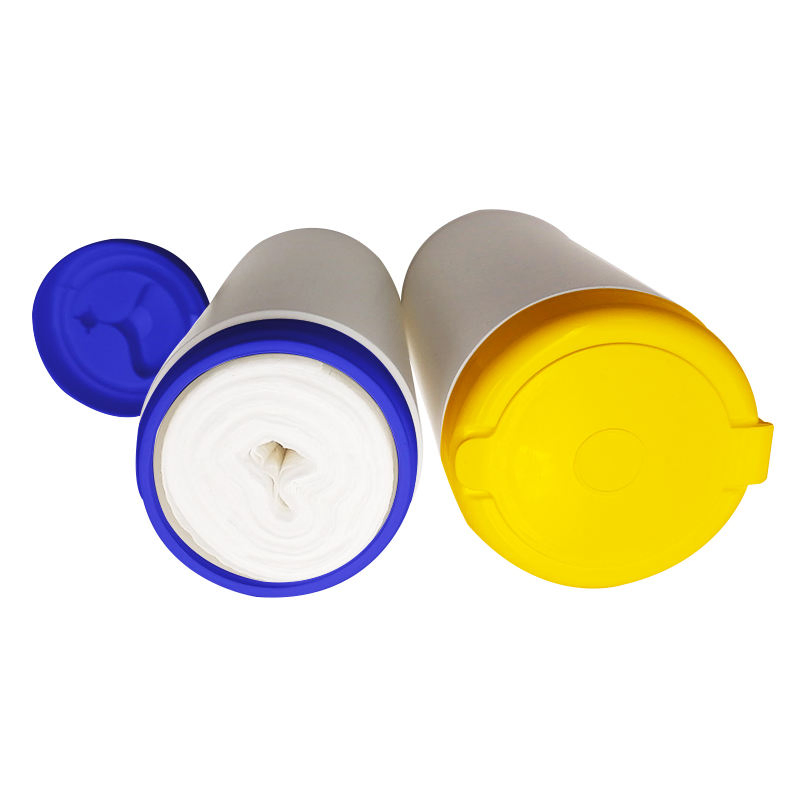 Eco-Friendly Bamboo Fiber Dry Wipes in Easy-Open Canister