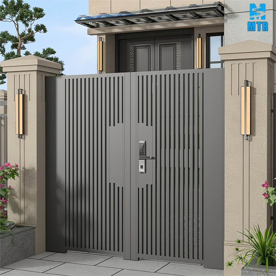 Aluminum Security Sliding Exterior Sliding Gate Applicable Contemporary Villa