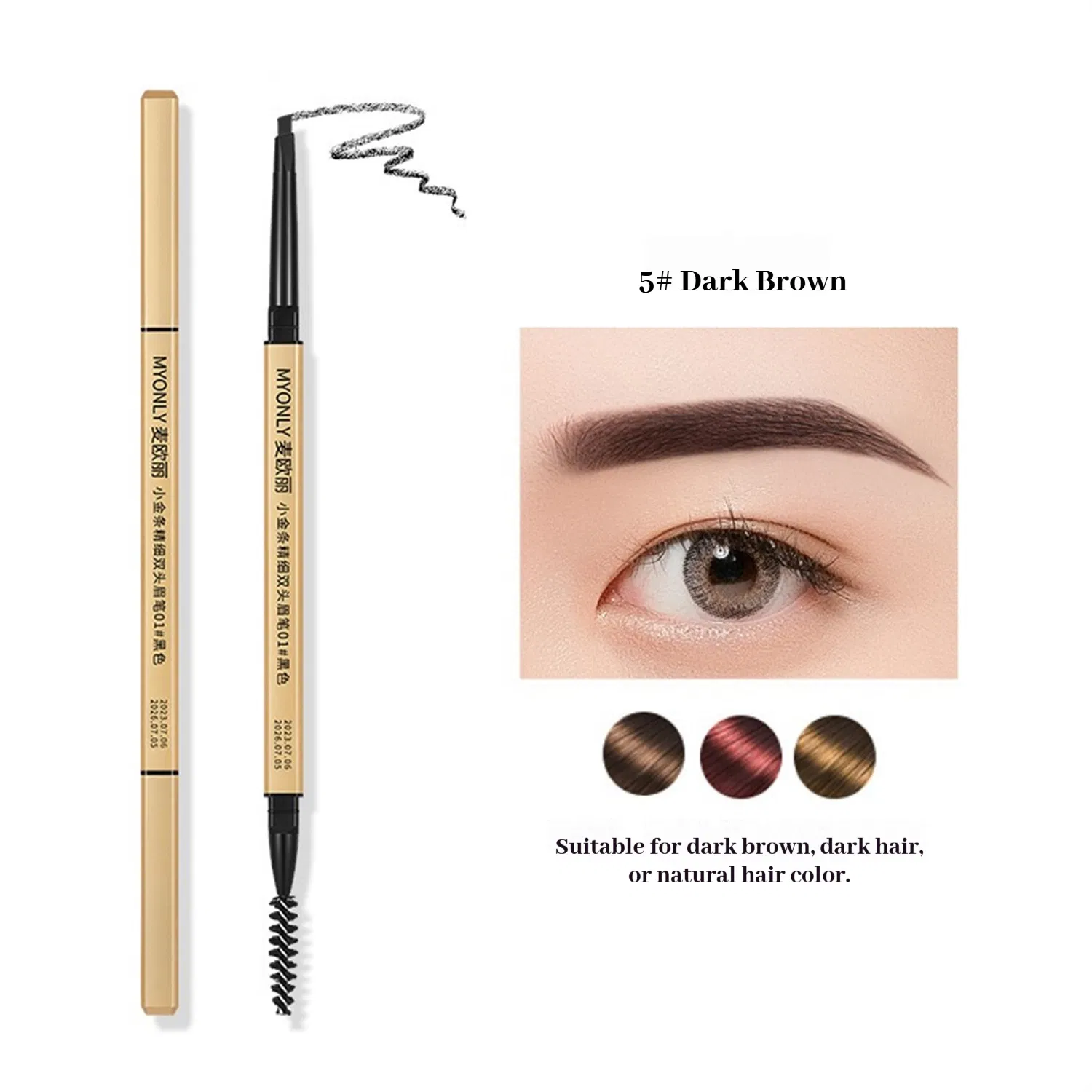Reliable Multi-Color Long-Lasting Sculpting Cosmetic Eyebrow Pen
