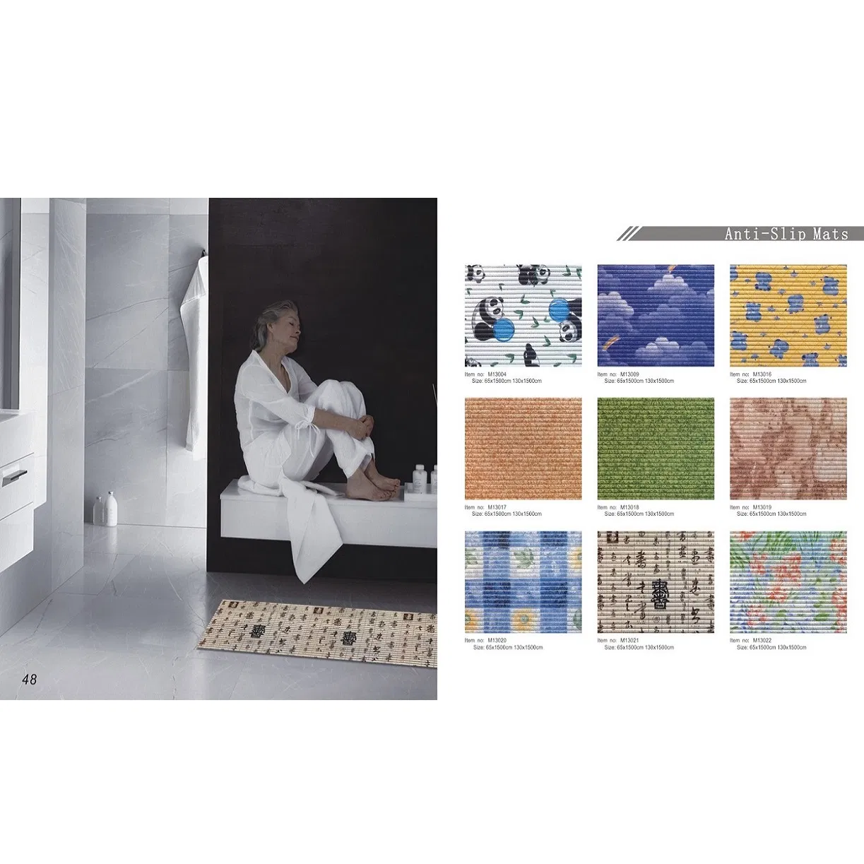 PVC Foamed Anti Slip Printed Mat