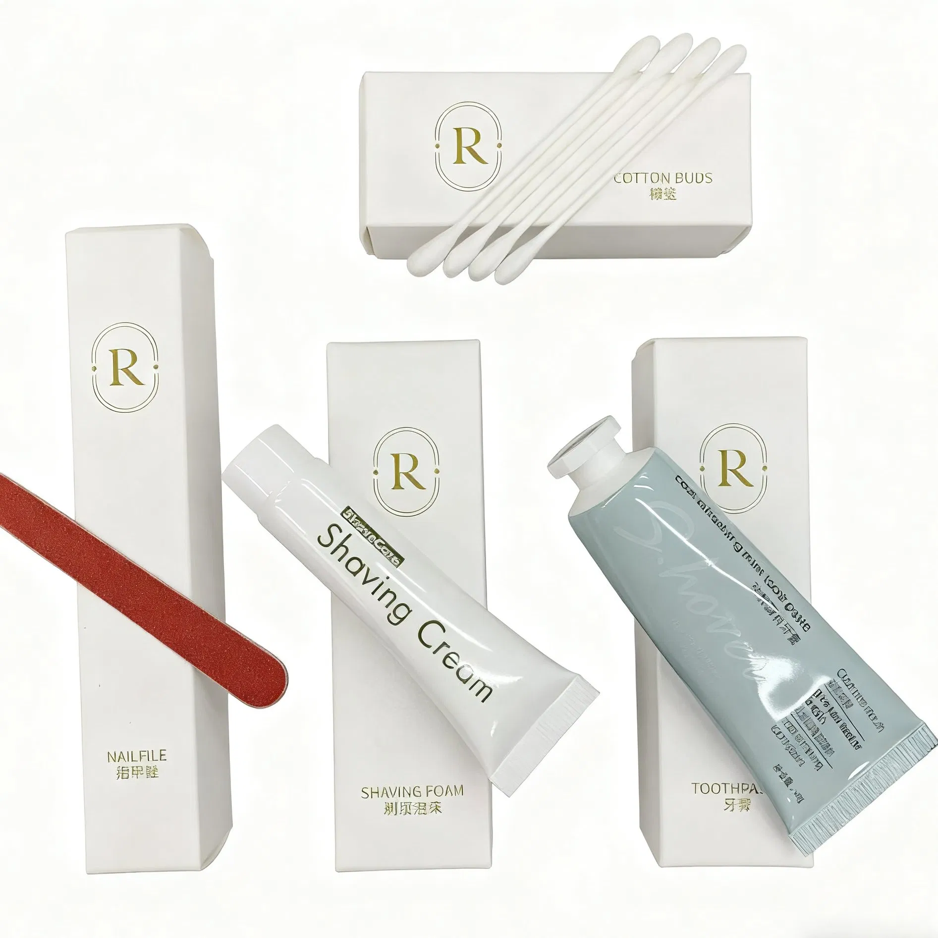 Luxury Hotel Guest Room Amenities Kit with Custom Logo Gift Box