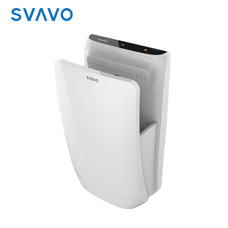 Svavo Bathroom Toilet Wall Mounted Touchless Automatic Sensor High Speed ABS Electric Jet Hand Dryer