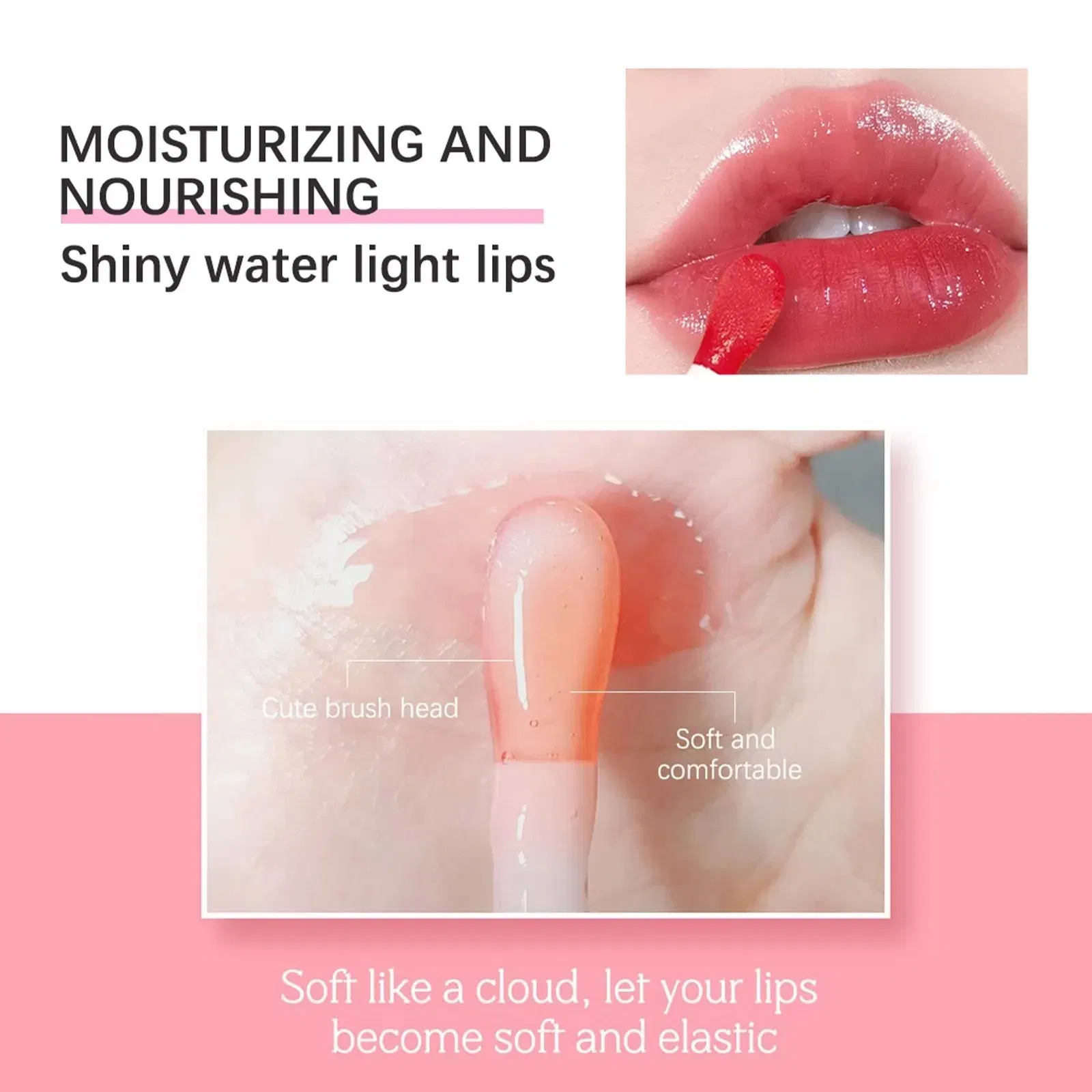 Private Label Low MOQ Long Lasting Waterproof Girls Lipgloss Matte Non-Stick Cup Lip Gloss