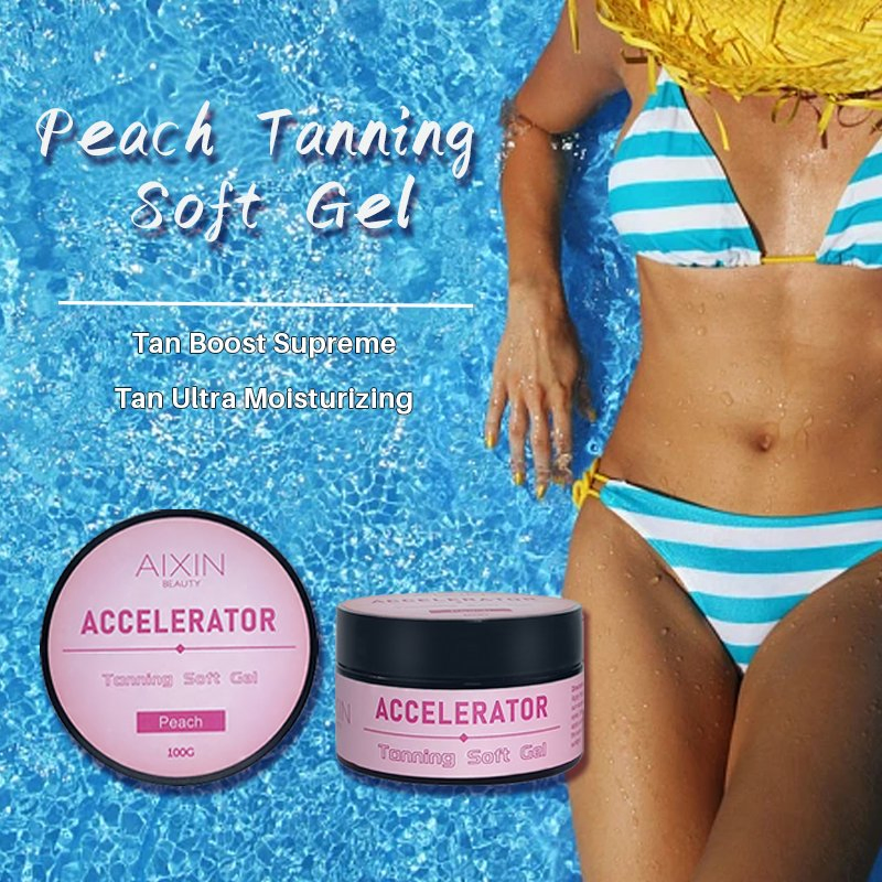 Beauty Cosmetics Skin Care Create a Natural Summer Tan Peach Tanning Gel