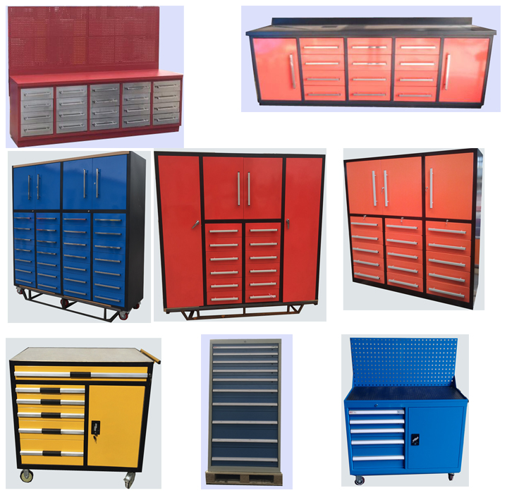 Powder Coated Tool Cabinet Workbench for Storage for Sale
