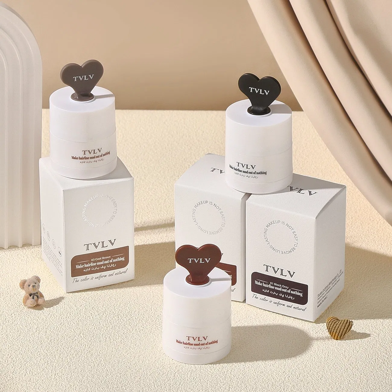 Non-Existent Hairline Makeup Shadow Contouring Cream That Doesn't Fade Easily, Hairline Filling Powder