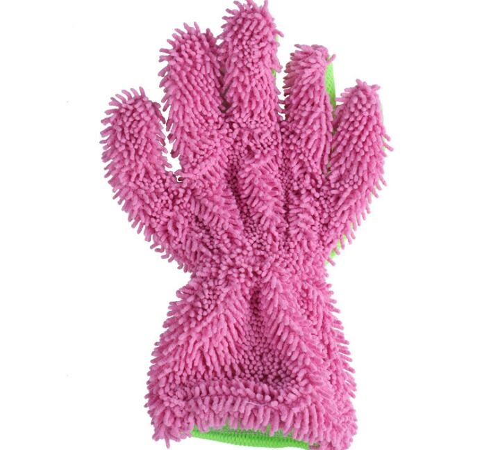 Car Wash Cleaning Gloves Wool Chenille Finger Gloves Microfiber