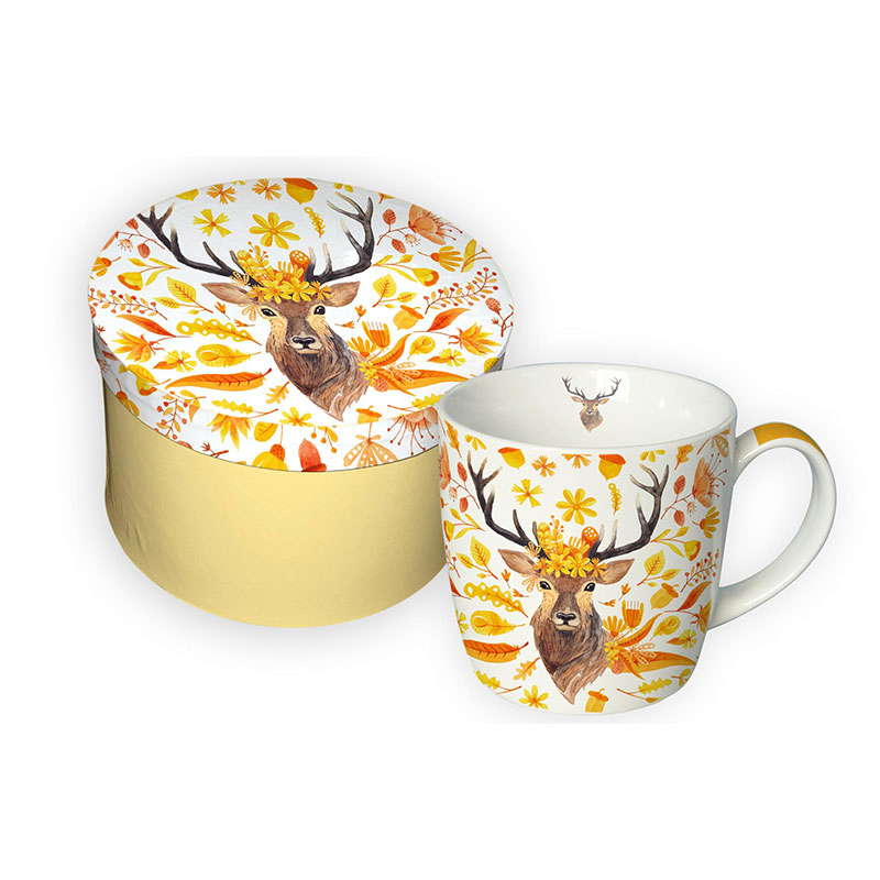 Manufacturer High Quality Porcelain Coffee Mugs Ceramic Custom Printed Cup Custom Sublimation Mug with Gift Box for Autumn Collection