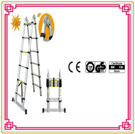 Compact 13 Step High Quality 3.8m Length Single Straight Aluminum Telescopic Ladders
